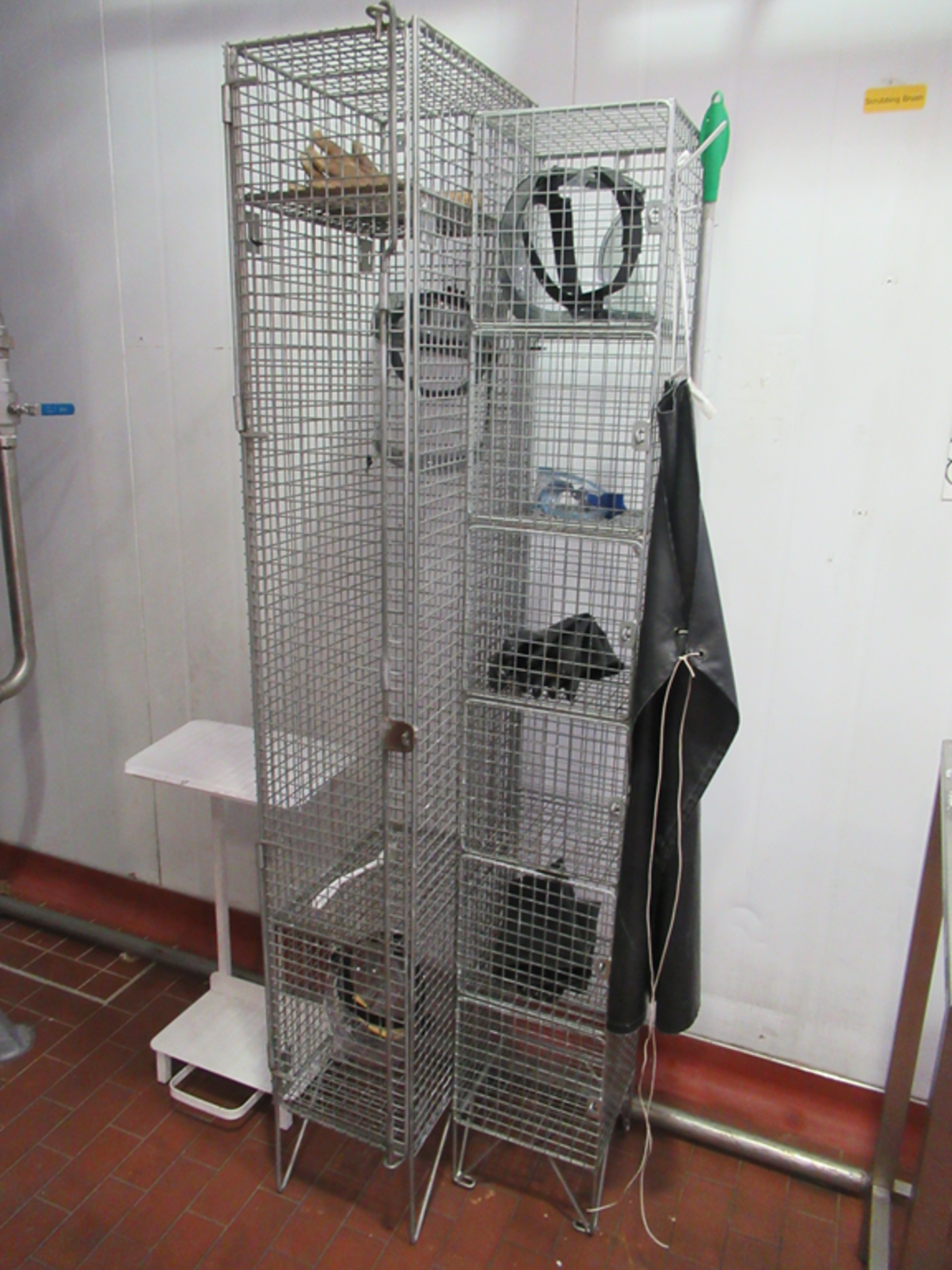 3 x s/s Teknomek Work Stations and 2 x Storage Cages - Image 3 of 4