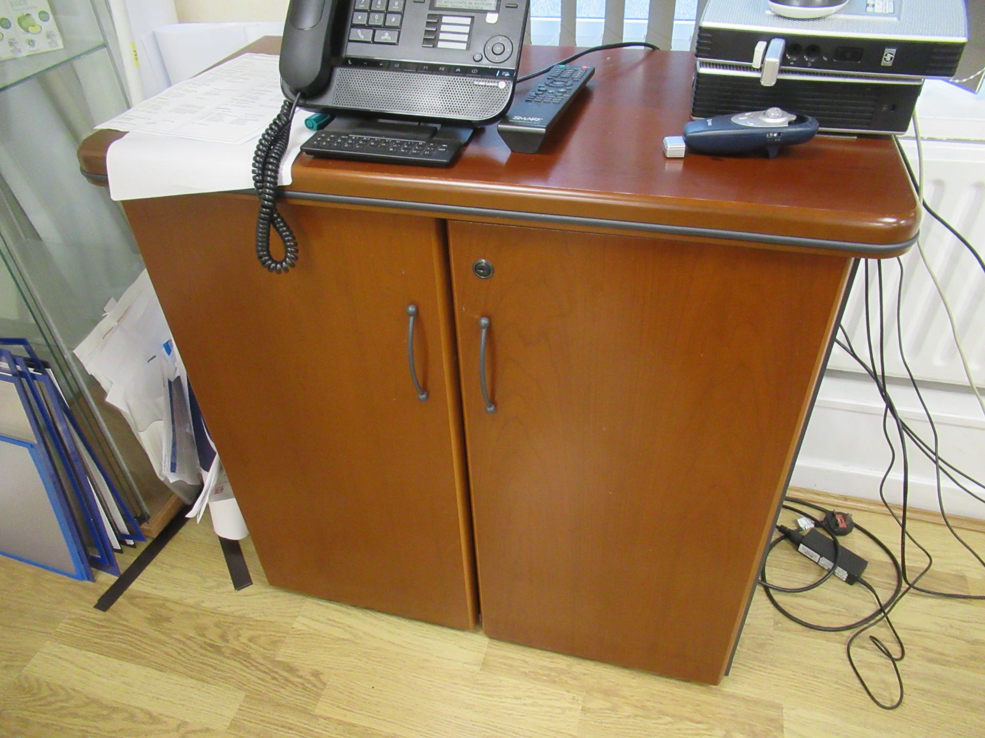 Various Office Furniture to the office to include side board, side table, cabinet and tambour fronte - Image 4 of 4