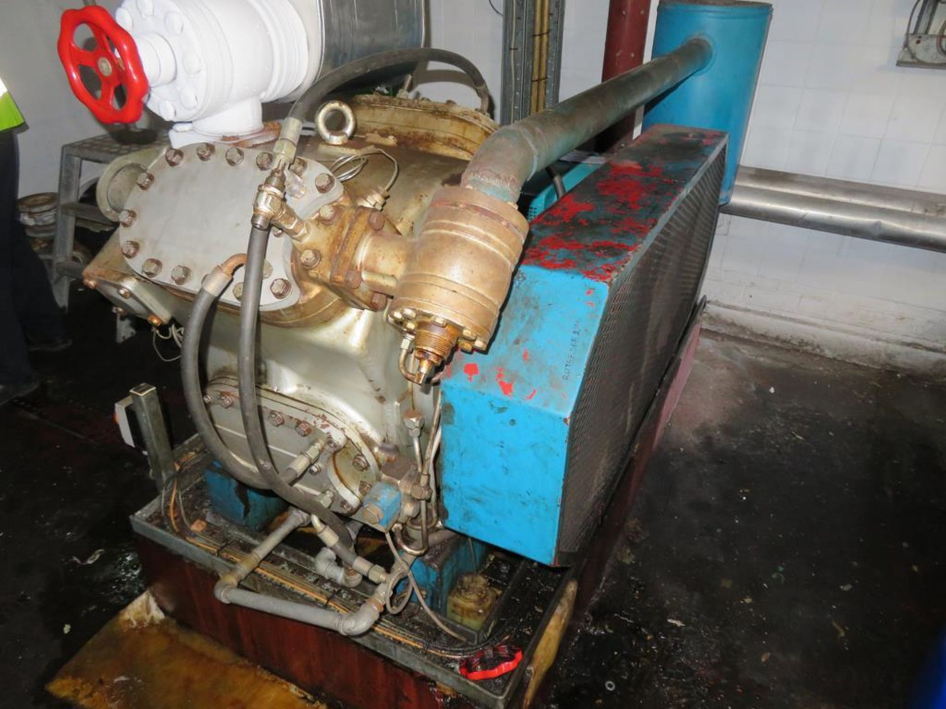 Ammonia Refrigeration Plant inc 2x Sabroe 8 Cylinder Compressors, Baudelot Heat Exchanger, Condense - Image 7 of 12