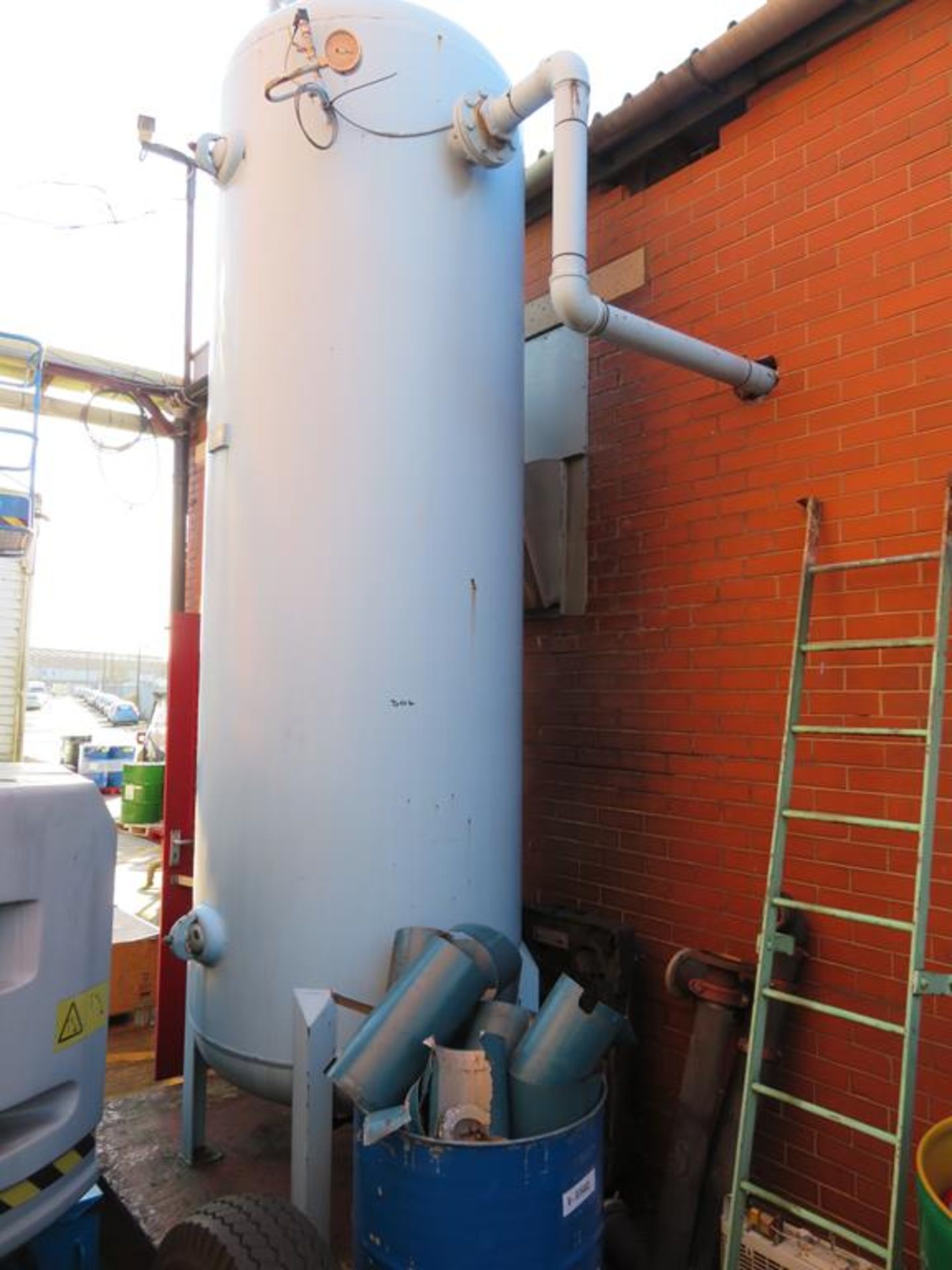 Compressed Air Receiving Tank (2000 Litres 3.9m x 1.2 Diameter)