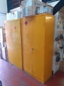 2 x Two Door Metal Chemical Cabinet, approximate dimensions: 910mm x 460 x 1830 and 1000mm x 500 x 1