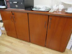 Various Office Furniture to the office to include side board, side table, cabinet and tambour fronte