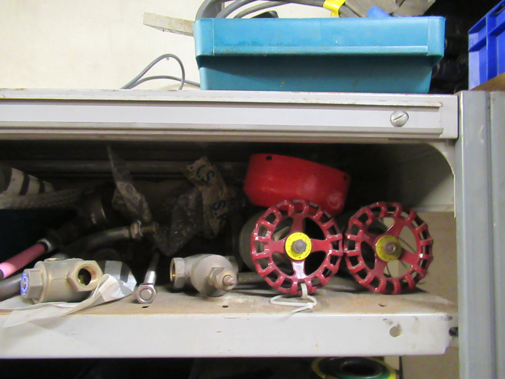 Content of 12-bays of Shelving to include Larqge qty of Spare Parts, Cable, Assorted Bearings, Valve - Image 13 of 38