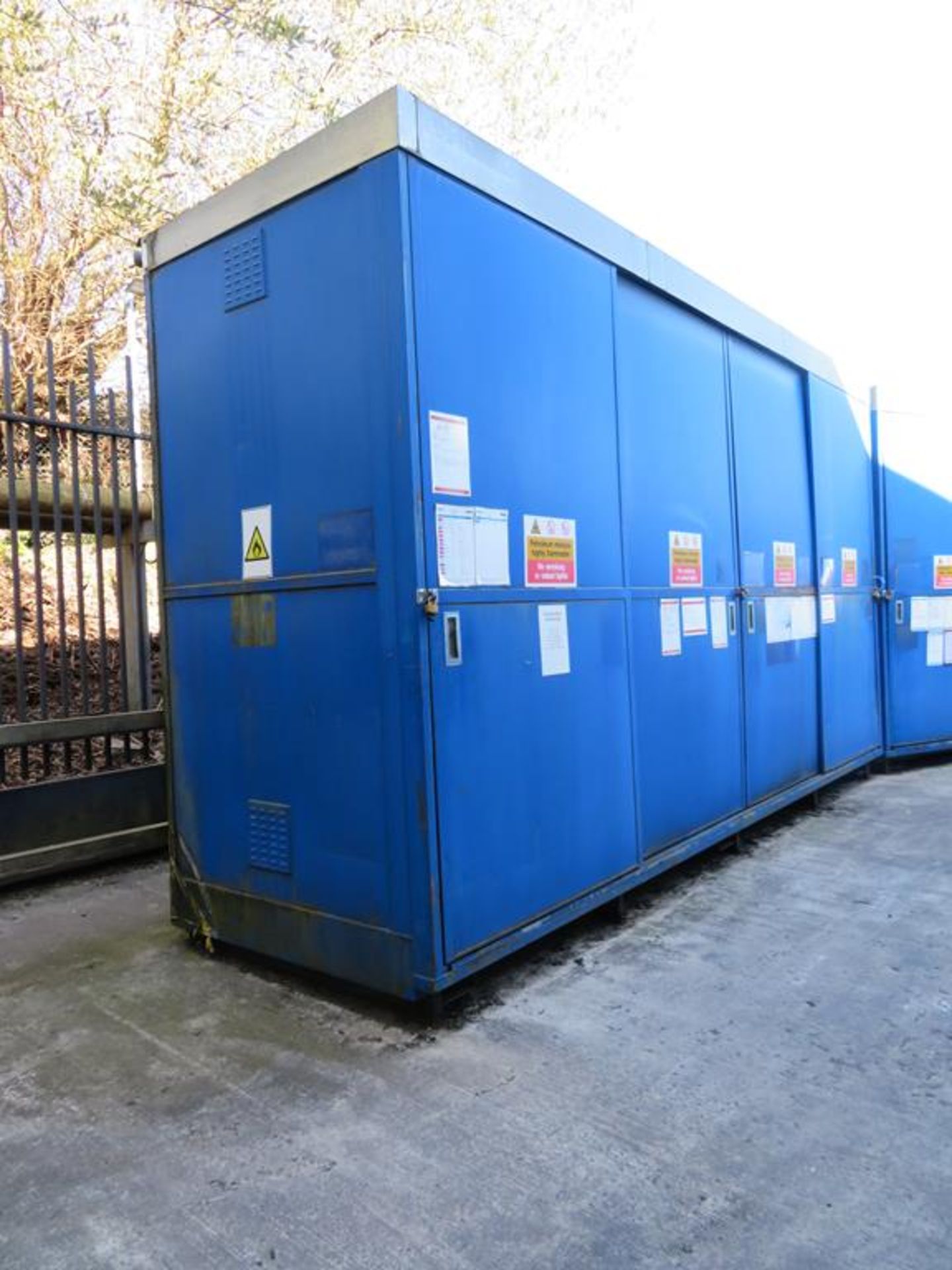Four Sliding Door Bunded Steel Storage Cabinet