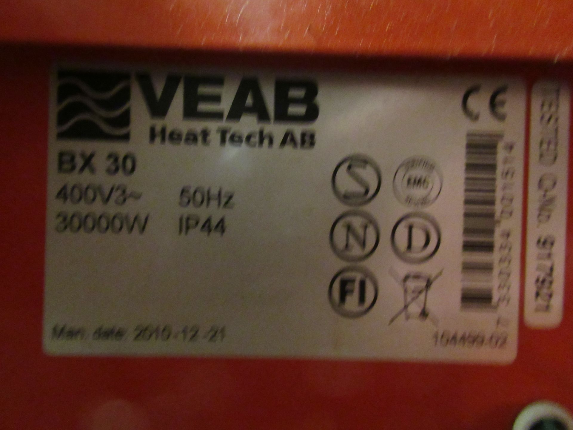 VEAB 415V Heat Tech AB Industrial Heater - Image 6 of 7