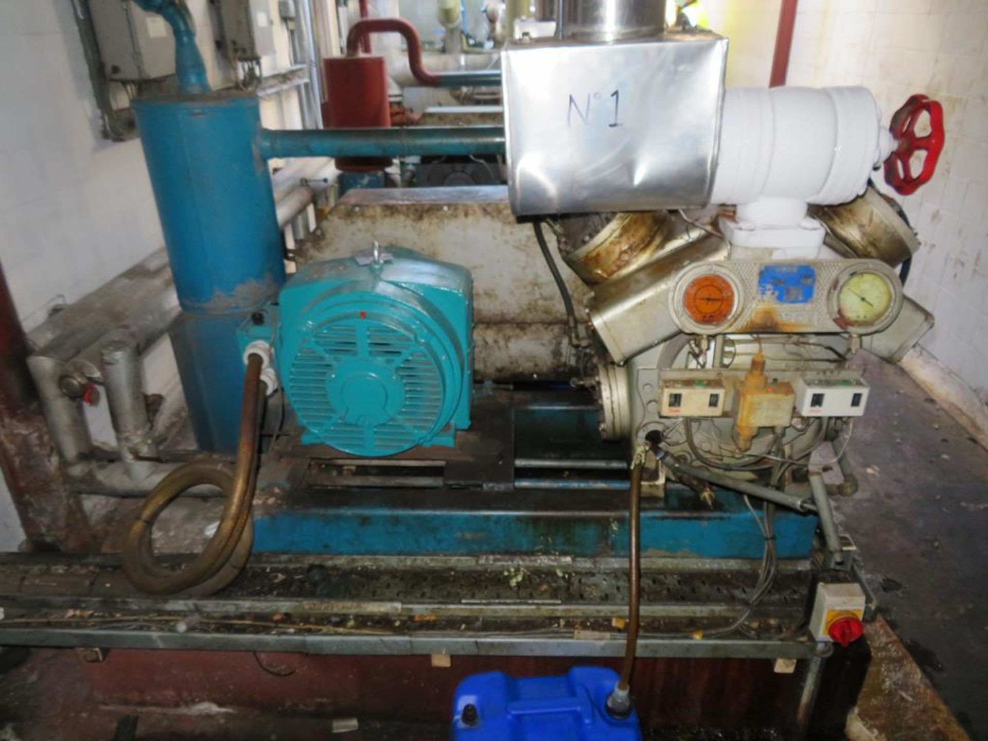 Ammonia Refrigeration Plant inc 2x Sabroe 8 Cylinder Compressors, Baudelot Heat Exchanger, Condense - Image 8 of 12