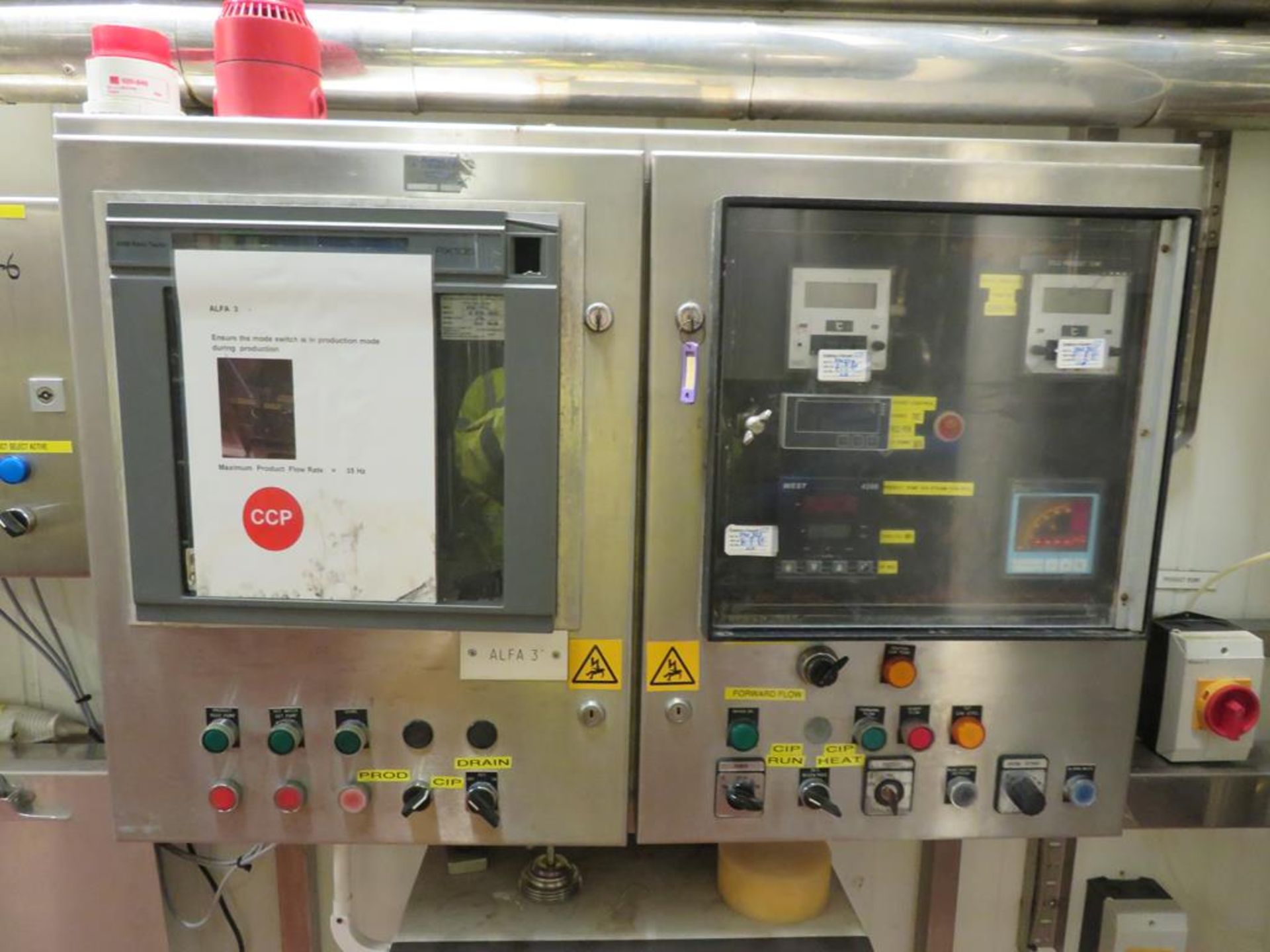 Alfa 3 Pasteuriser Plant Inc. Pasteuriser, Control Panel etc - Image 4 of 10