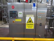 Tank & Pasteurisation Set Inc. 2 x Stainless Steel Tanks with load cells with load cells, 2x Valve M