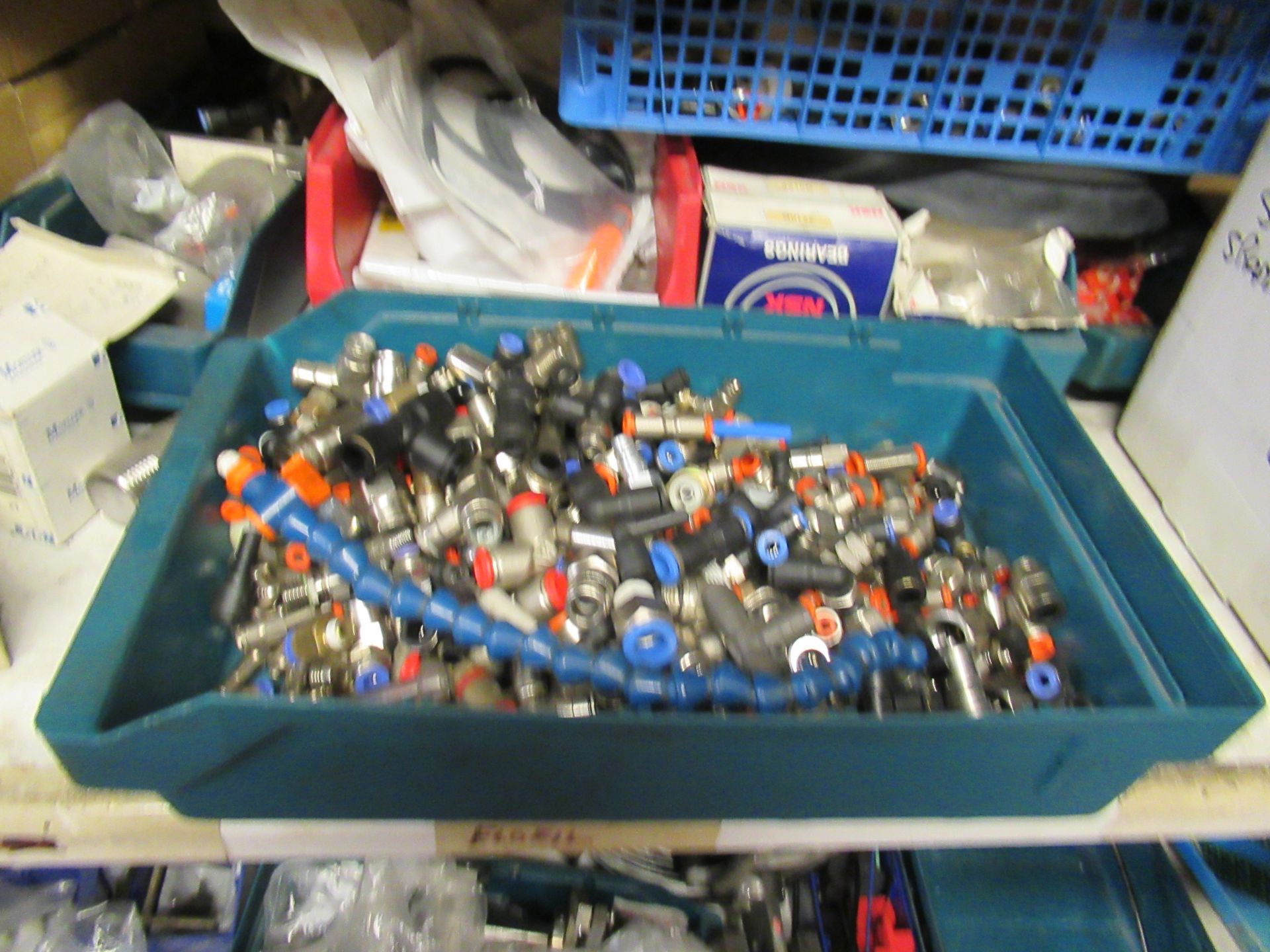 Content of 12-bays of Shelving to include Larqge qty of Spare Parts, Cable, Assorted Bearings, Valve - Image 6 of 38