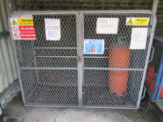 2 x Gas Bottle Storage Cages