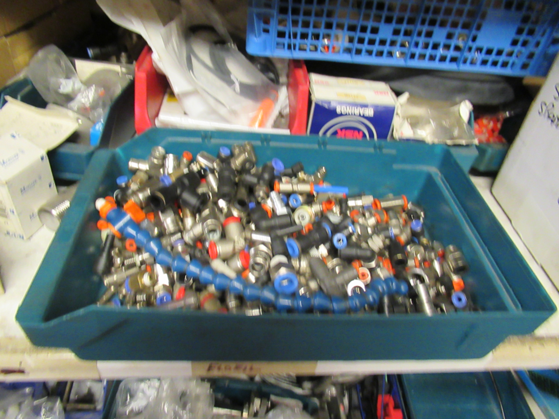 Content of 12-bays of Shelving to include Larqge qty of Spare Parts, Cable, Assorted Bearings, Valve - Image 7 of 38