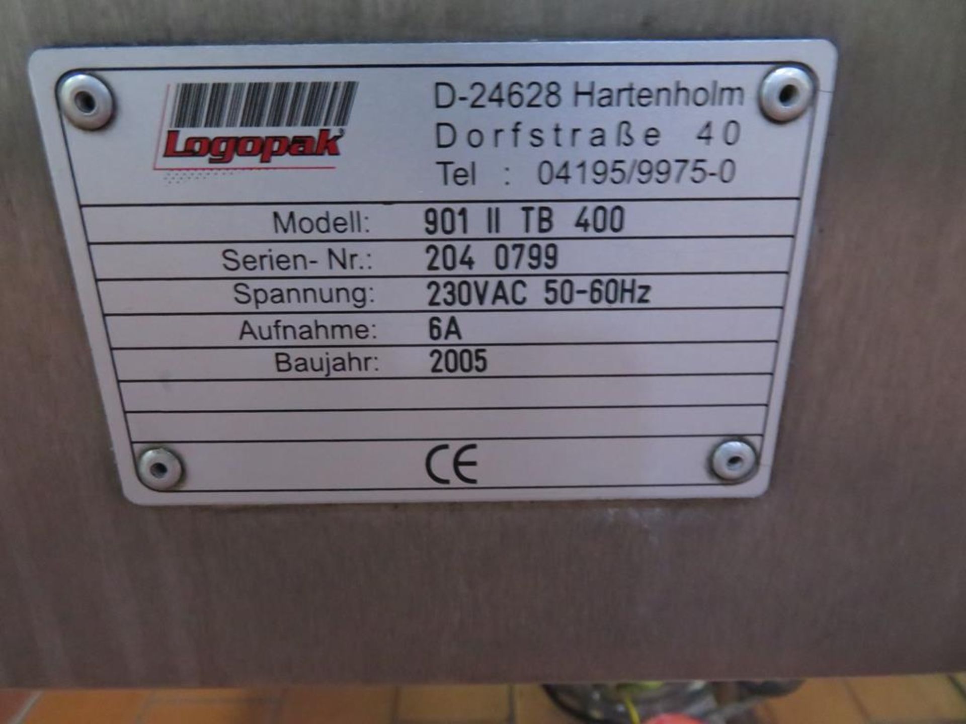 2005 Logopak Model 901 11 TB400 Case Labeller - Image 5 of 11