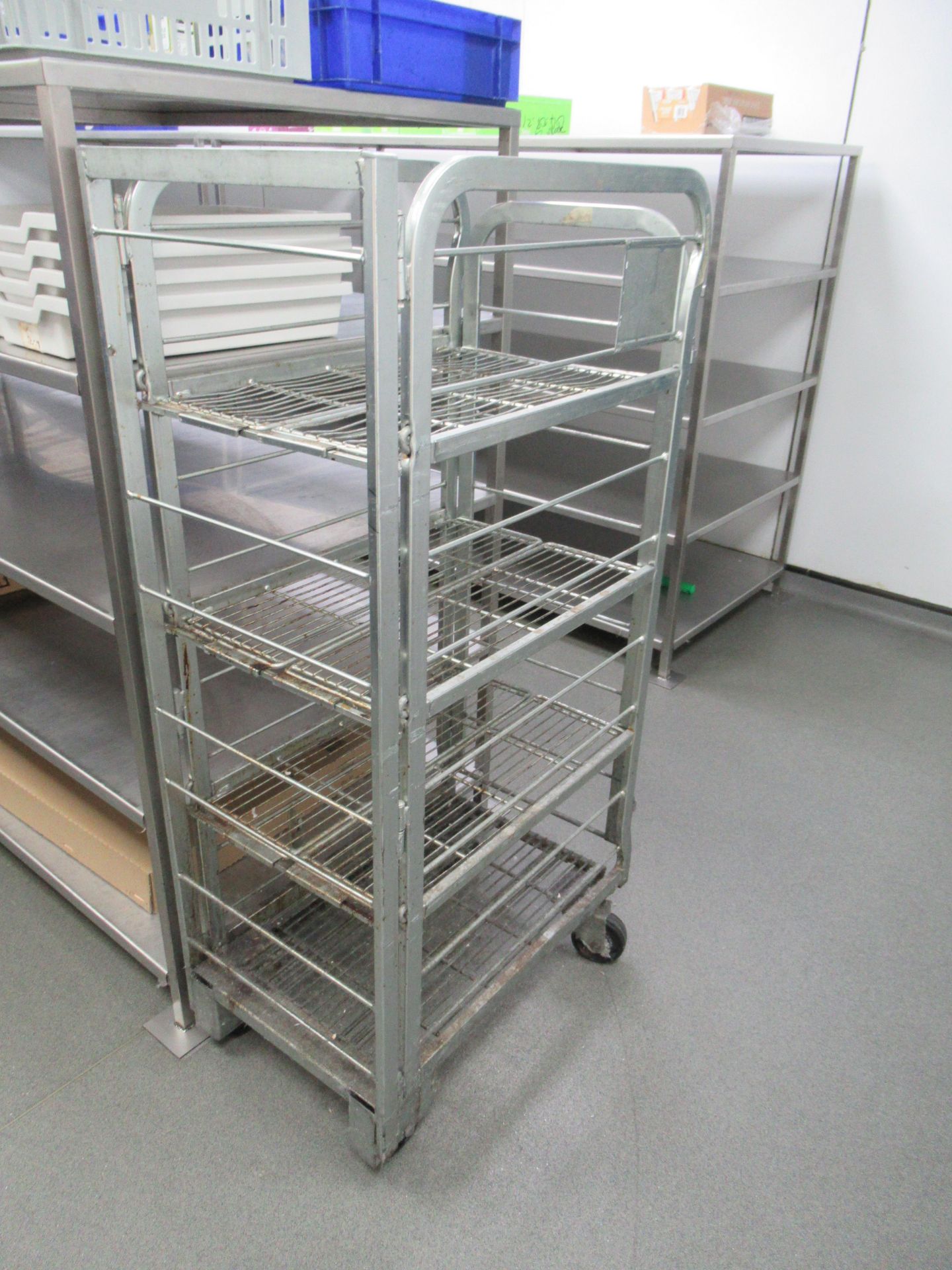 Content of Microbiology Lab Stores to include 6 x s/s 4-tier Shelving Units, Qty of Plastic Boxes an - Image 4 of 4