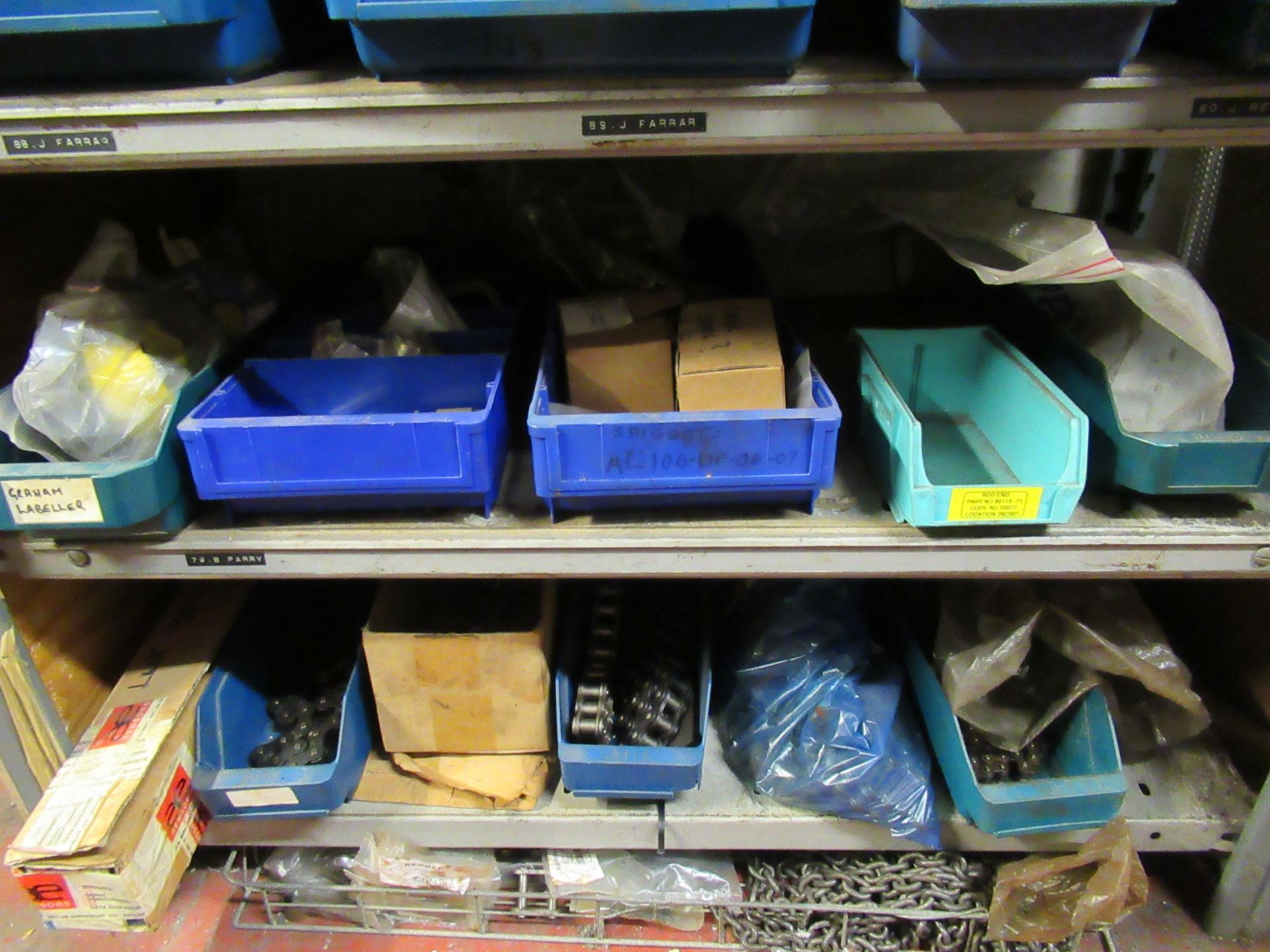 Content of 12-bays of Shelving to include Larqge qty of Spare Parts, Cable, Assorted Bearings, Valve - Image 14 of 38