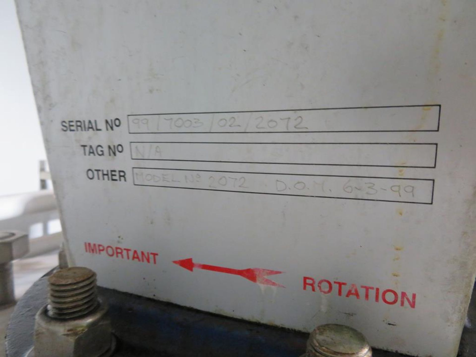 2 x Stainless Steel Tanks (N1 & N2) with Agitators with Valve Matrices pump & Ladder to Common Gantr - Image 15 of 20