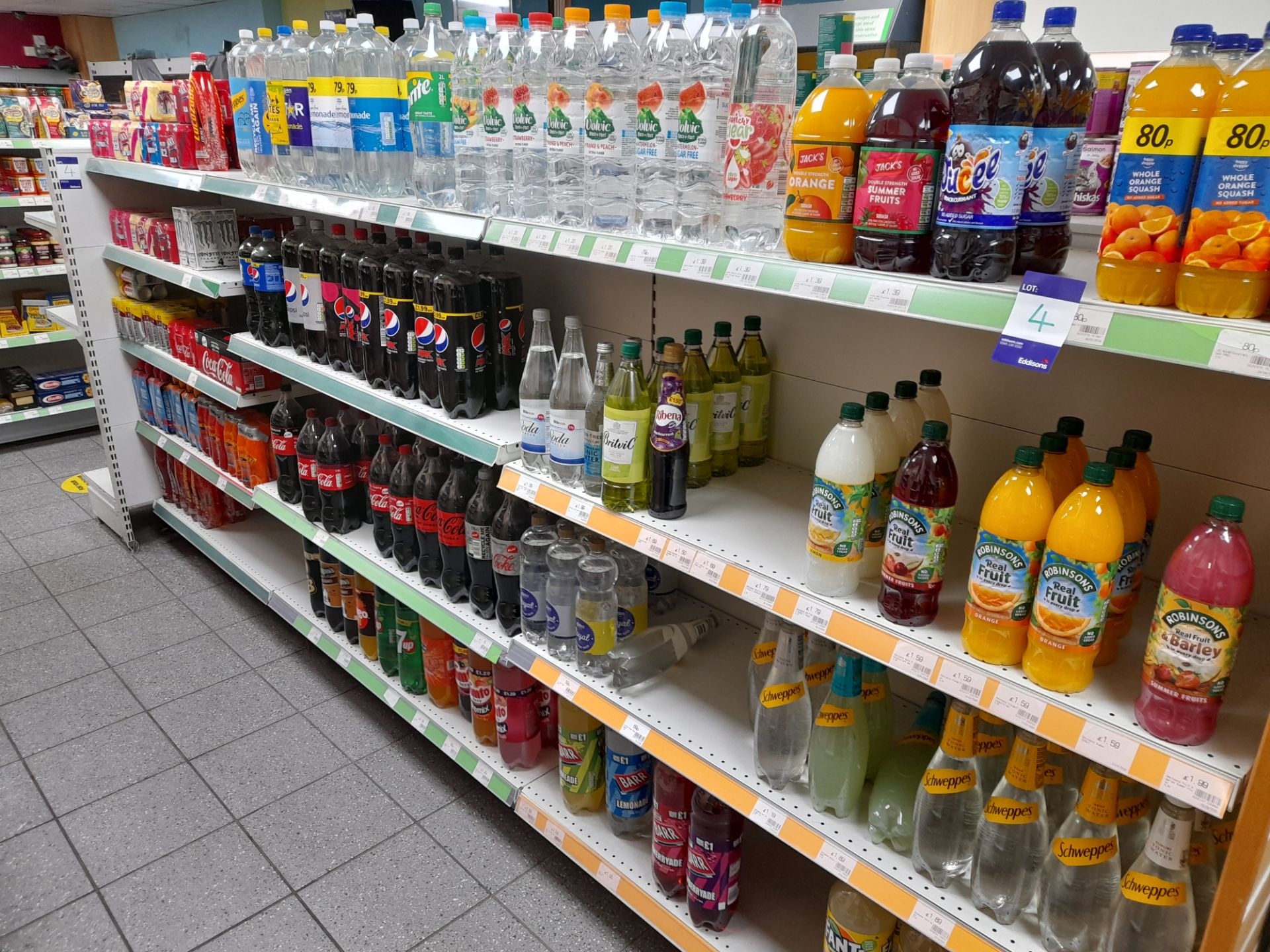 Large quantity of assorted soft drinks stock (cans and bottles) to 2 x refrigerators, and 3 x bays - Image 11 of 15