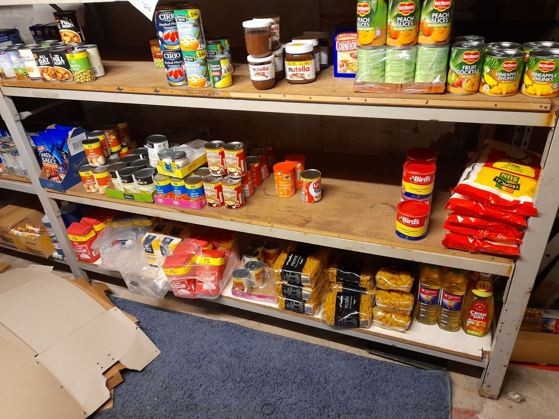 Large quantity of assorted stock to rear stores, to include various soft drinks, tinned food * - Image 11 of 16