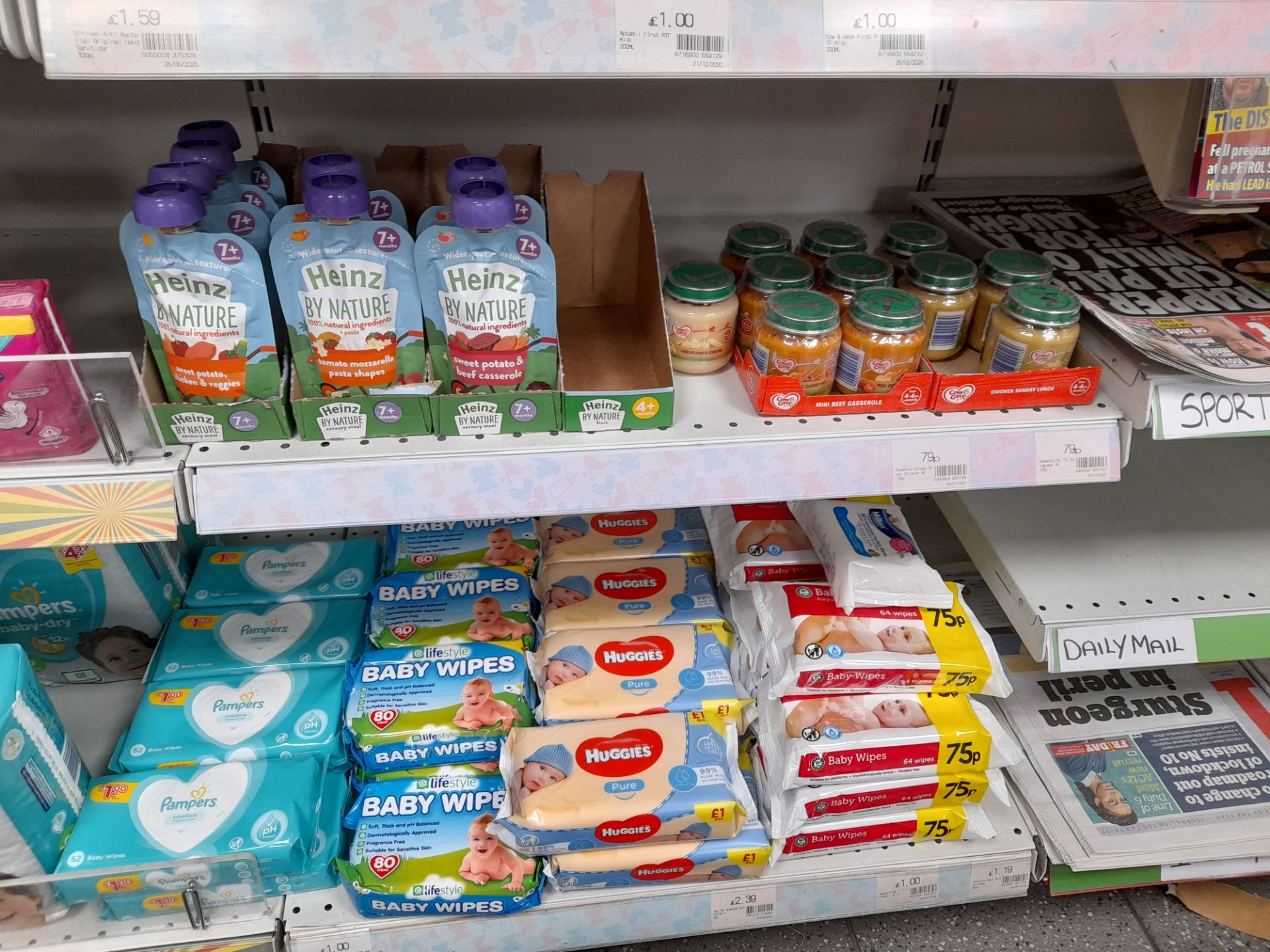 Assortment of healthcare and baby stock to 2 x bays of shop racking, to include deodorants, hair - Image 6 of 9