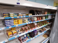 Assortment of various food stock to refrigerators,