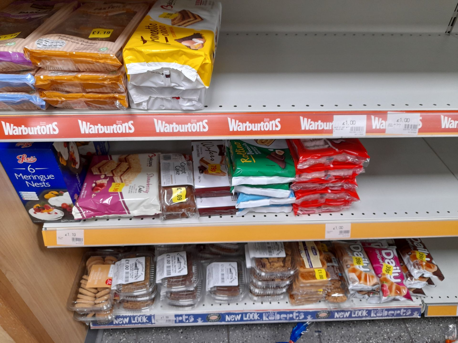 Contents to double sided shop display to include assortment of biscuits, tea bags, coffee, cakes, - Image 15 of 18