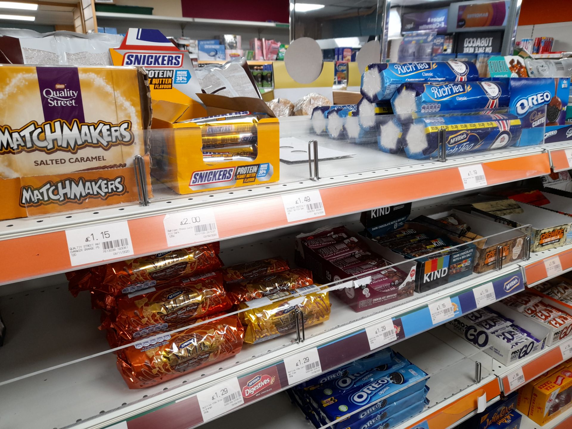 Contents to double sided shop display to include assortment of biscuits, tea bags, coffee, cakes, - Image 5 of 18