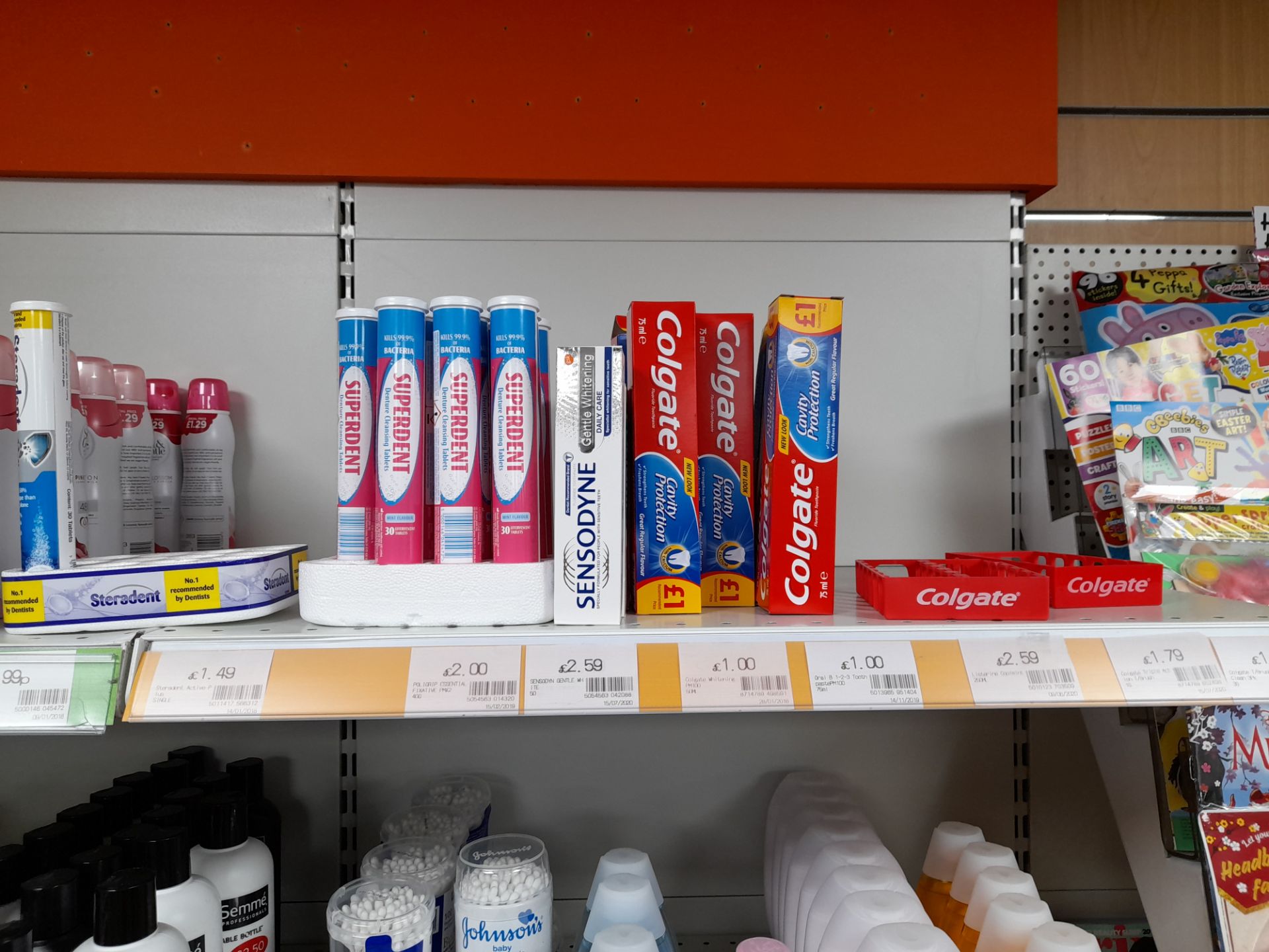 Assortment of healthcare and baby stock to 2 x bays of shop racking, to include deodorants, hair - Image 9 of 9