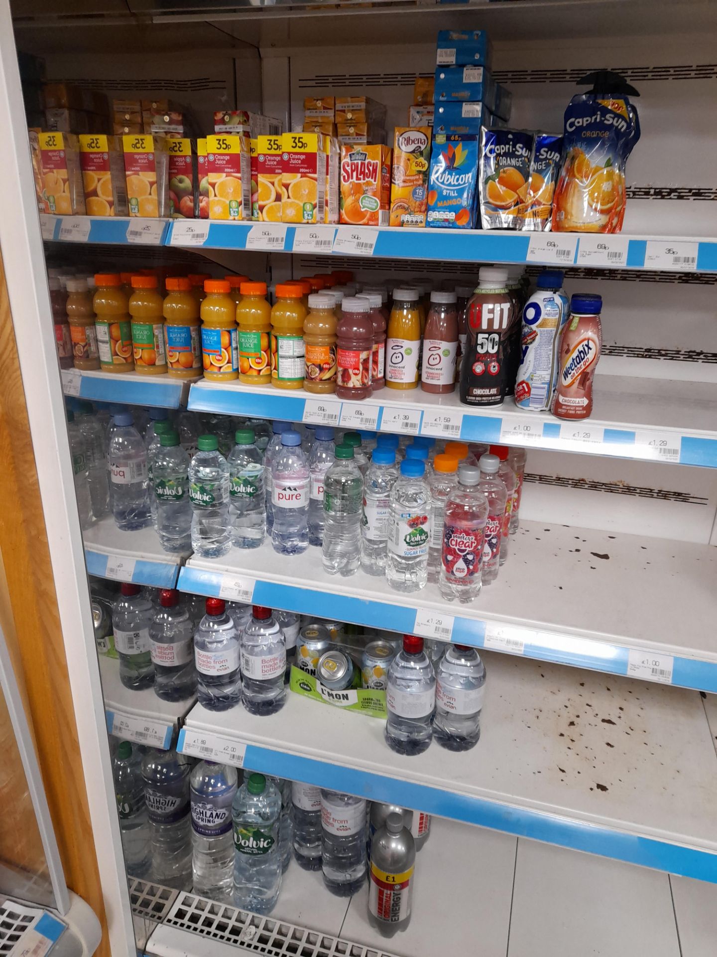 Large quantity of assorted soft drinks stock (cans and bottles) to 2 x refrigerators, and 3 x bays - Image 7 of 15