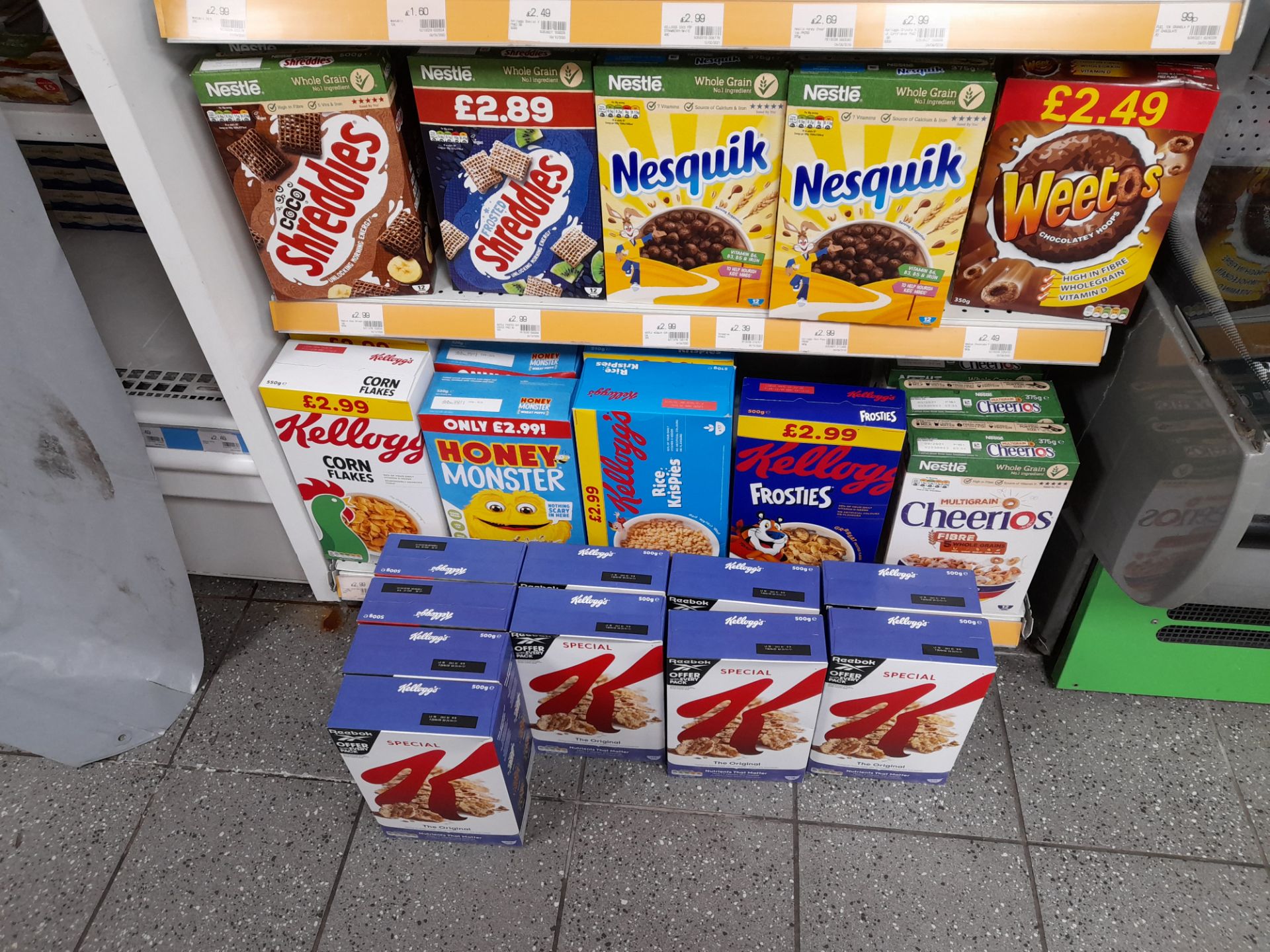 Contents to double sided shop display to include assortment of biscuits, tea bags, coffee, cakes, - Image 18 of 18