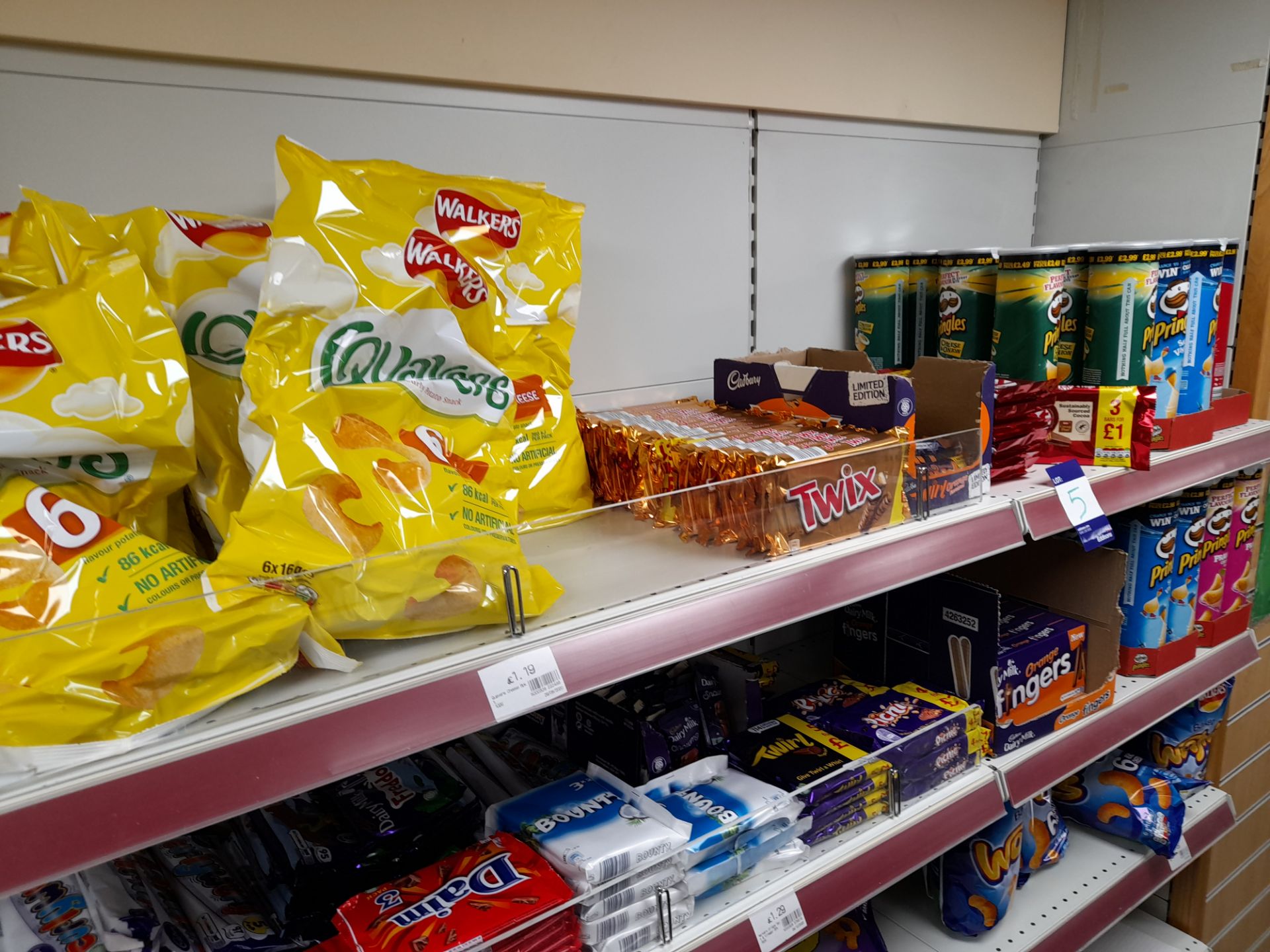 Contents to double sided shop display to include large quantity of assorted confectionary, crisps, - Image 18 of 20