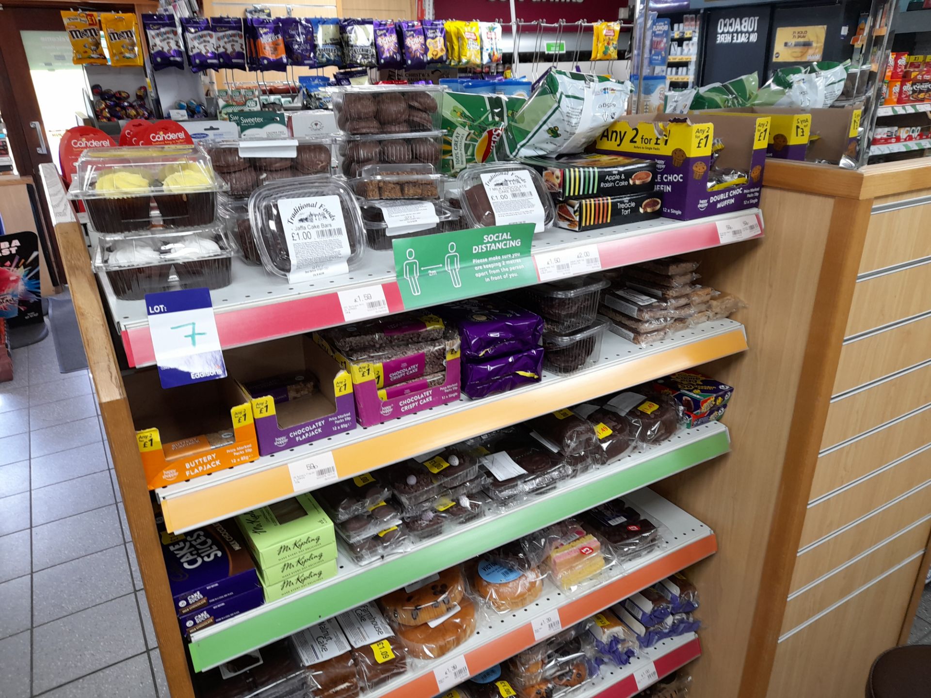 Contents to double sided shop display to include assortment of biscuits, tea bags, coffee, cakes, - Image 11 of 18