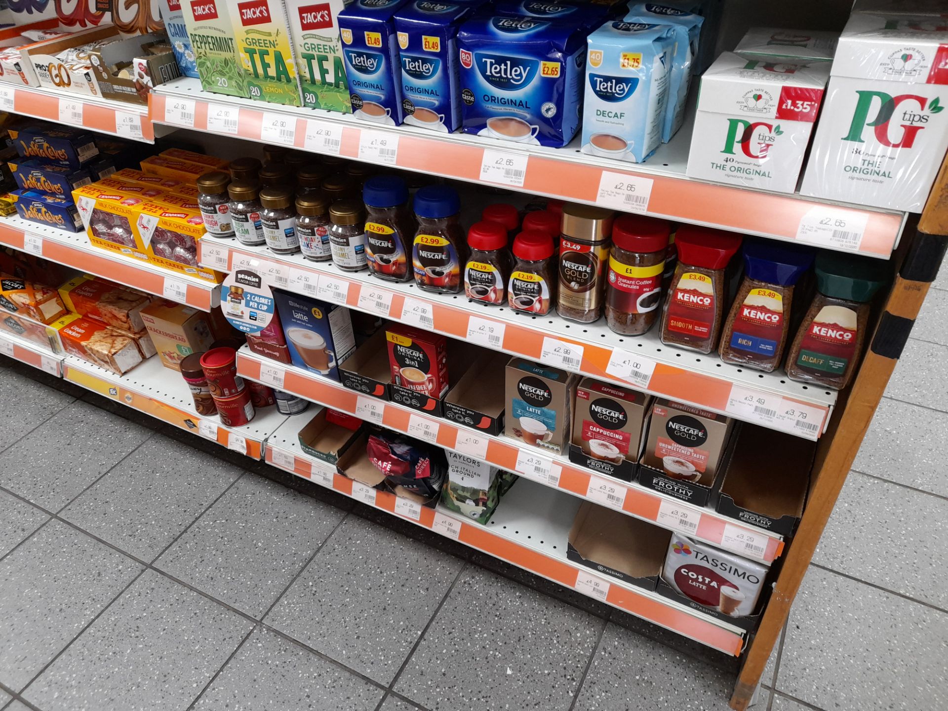 Contents to double sided shop display to include assortment of biscuits, tea bags, coffee, cakes, - Image 10 of 18