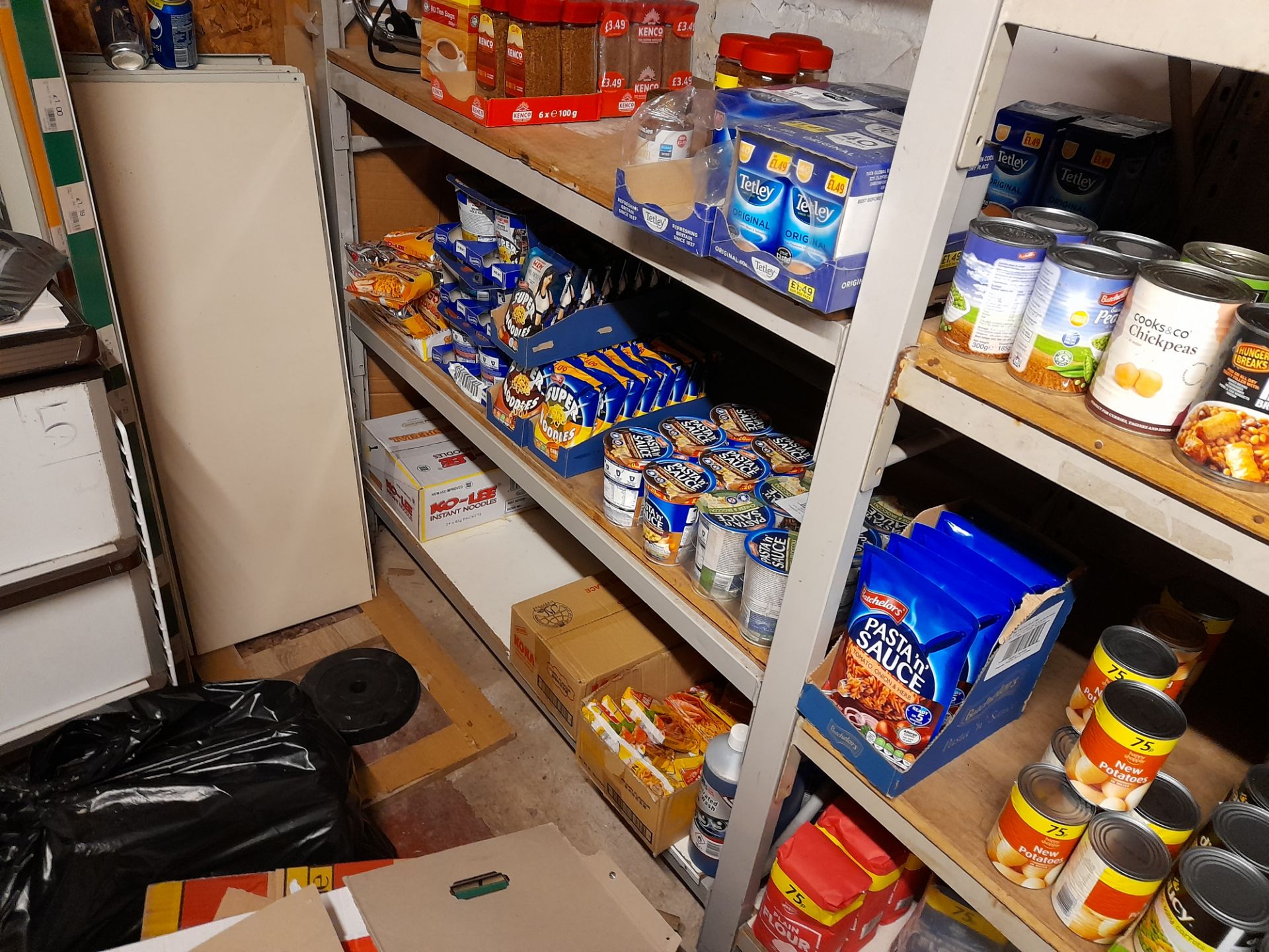 Large quantity of assorted stock to rear stores, to include various soft drinks, tinned food * - Image 16 of 16