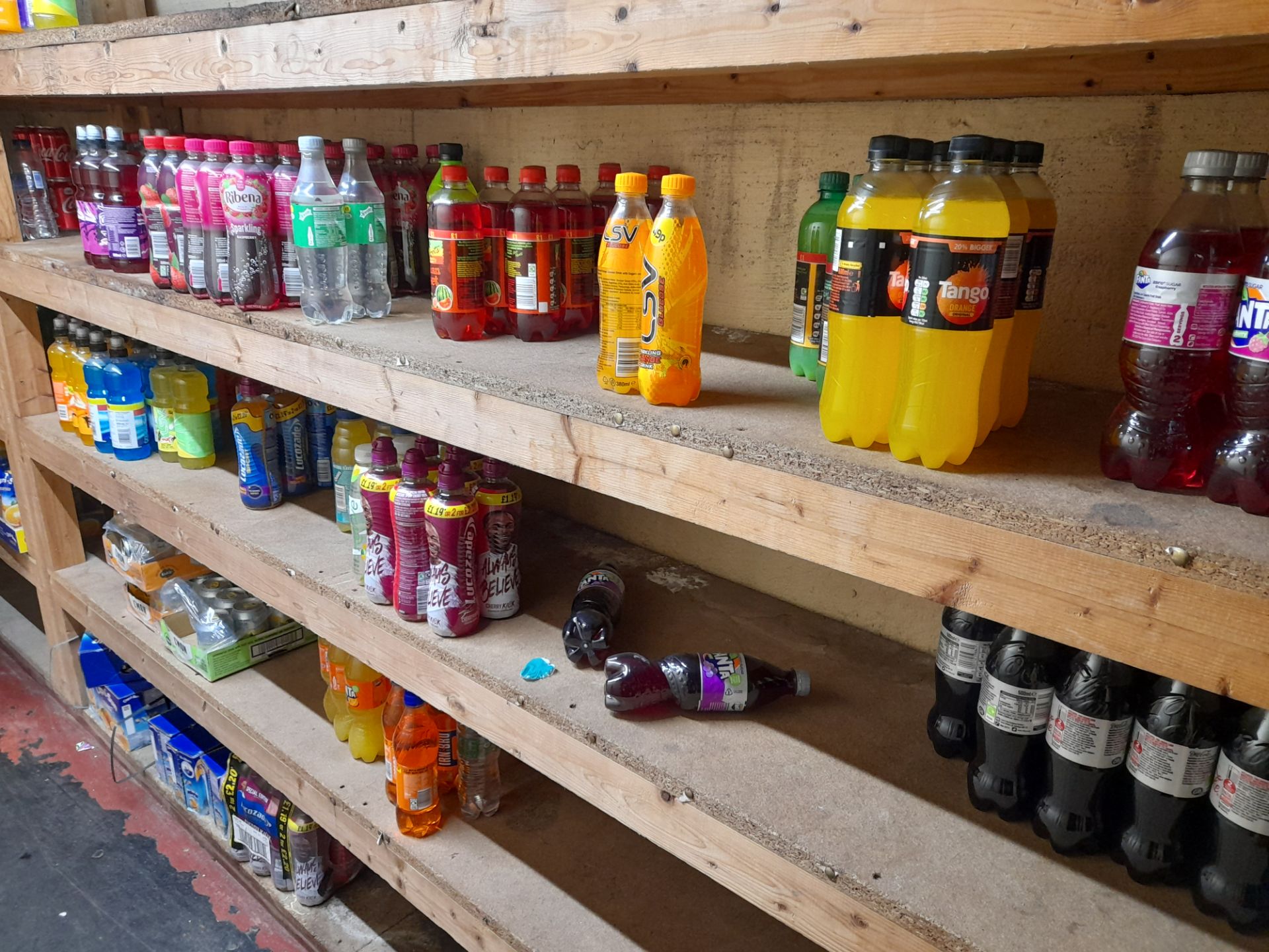 Large quantity of assorted stock to rear stores, to include various soft drinks, tinned food * - Image 2 of 16