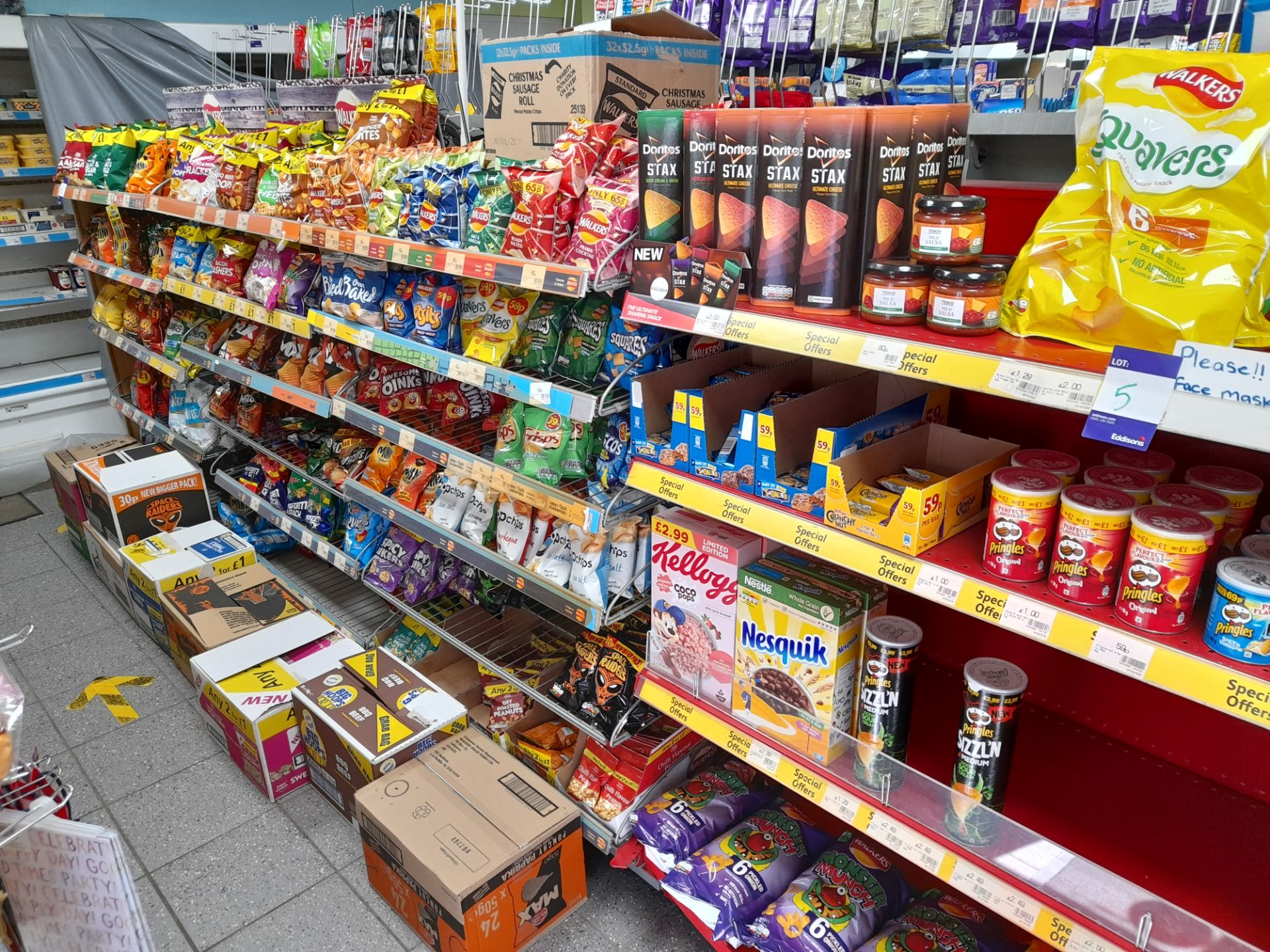 Contents to double sided shop display to include large quantity of assorted confectionary, crisps, - Image 9 of 20