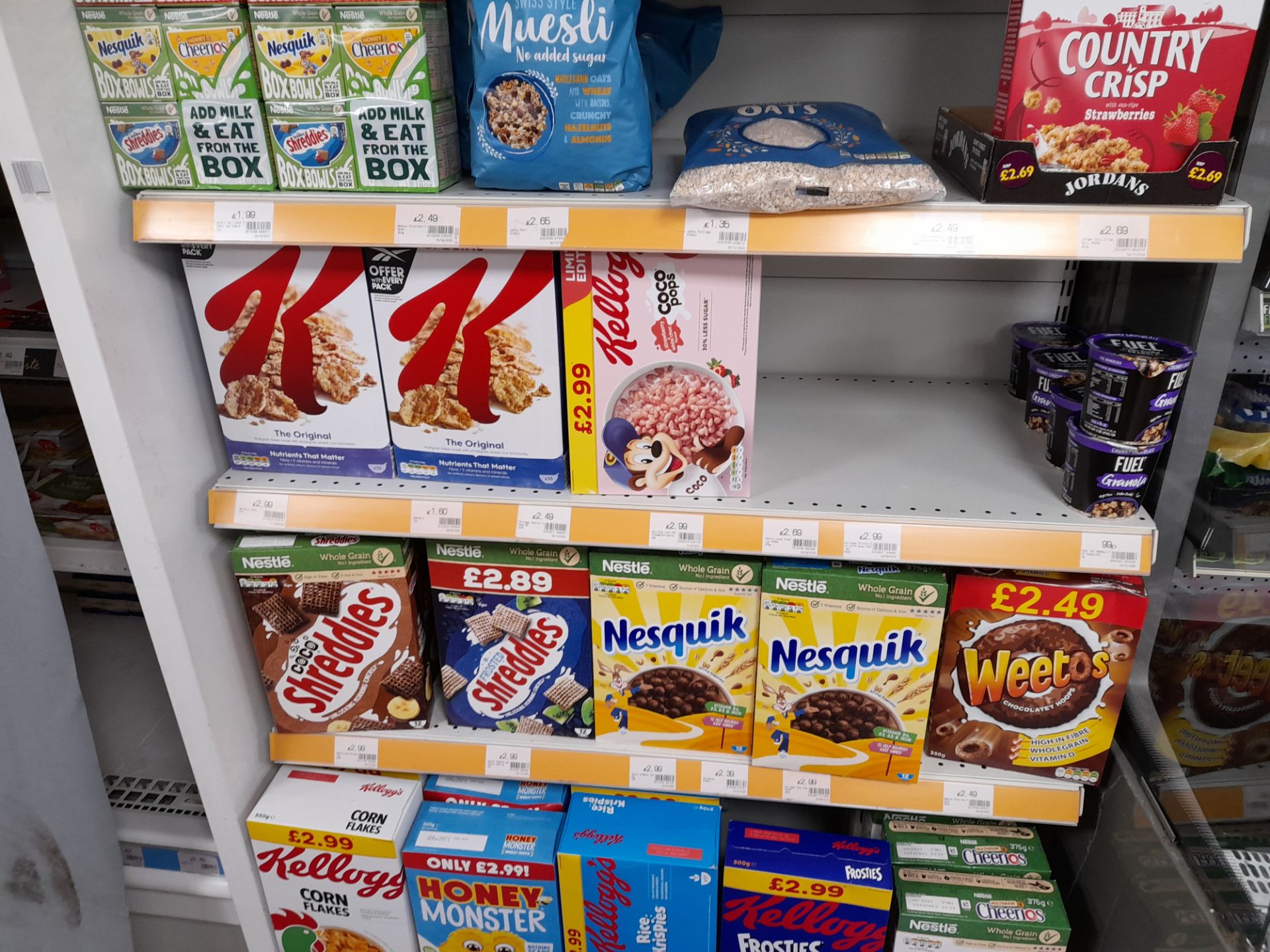 Contents to double sided shop display to include assortment of biscuits, tea bags, coffee, cakes, - Image 17 of 18