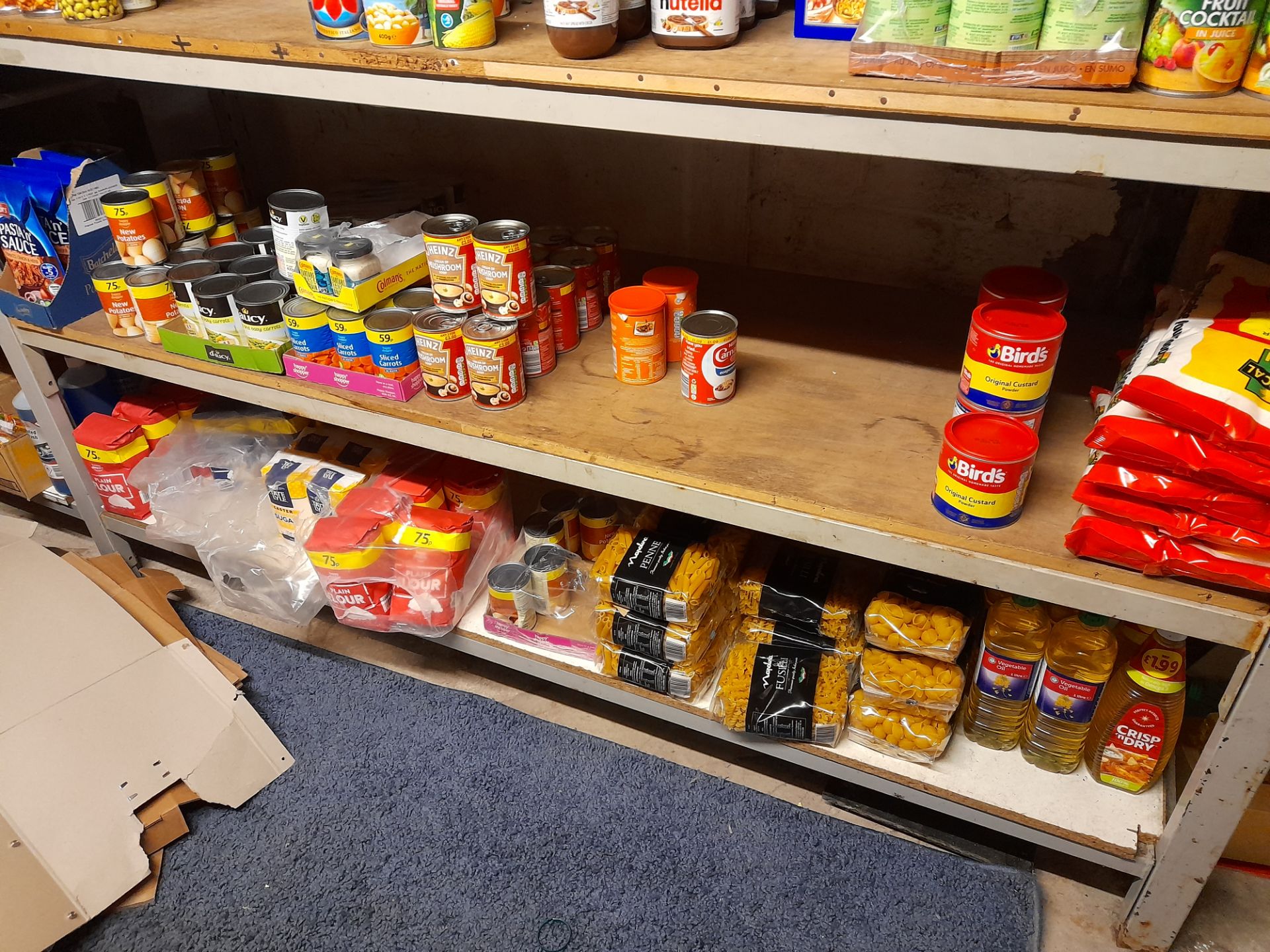 Large quantity of assorted stock to rear stores, to include various soft drinks, tinned food * - Image 12 of 16