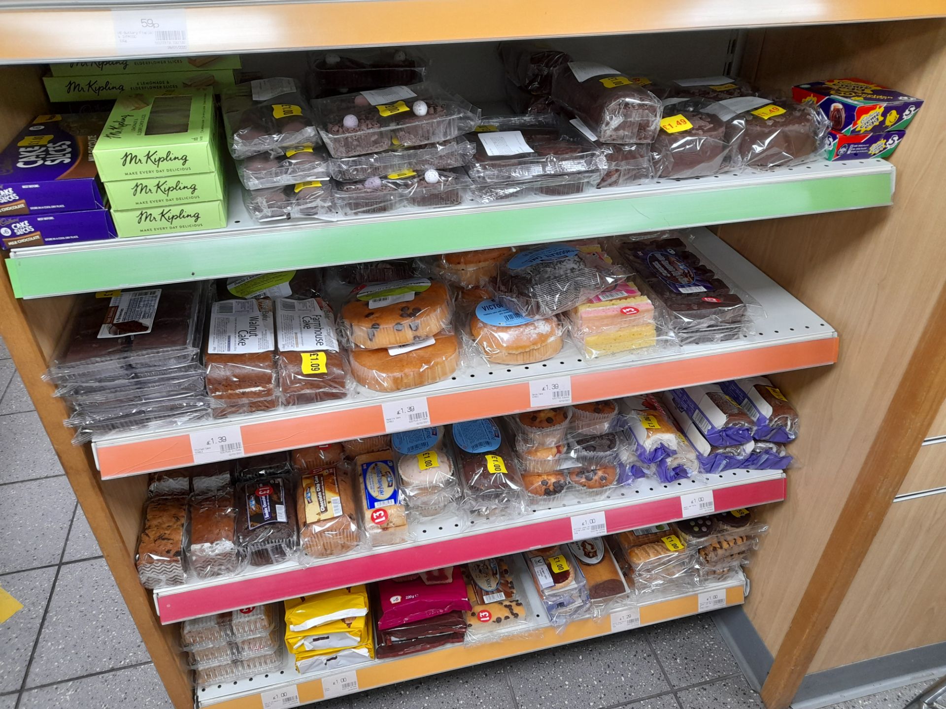 Contents to double sided shop display to include assortment of biscuits, tea bags, coffee, cakes, - Image 12 of 18