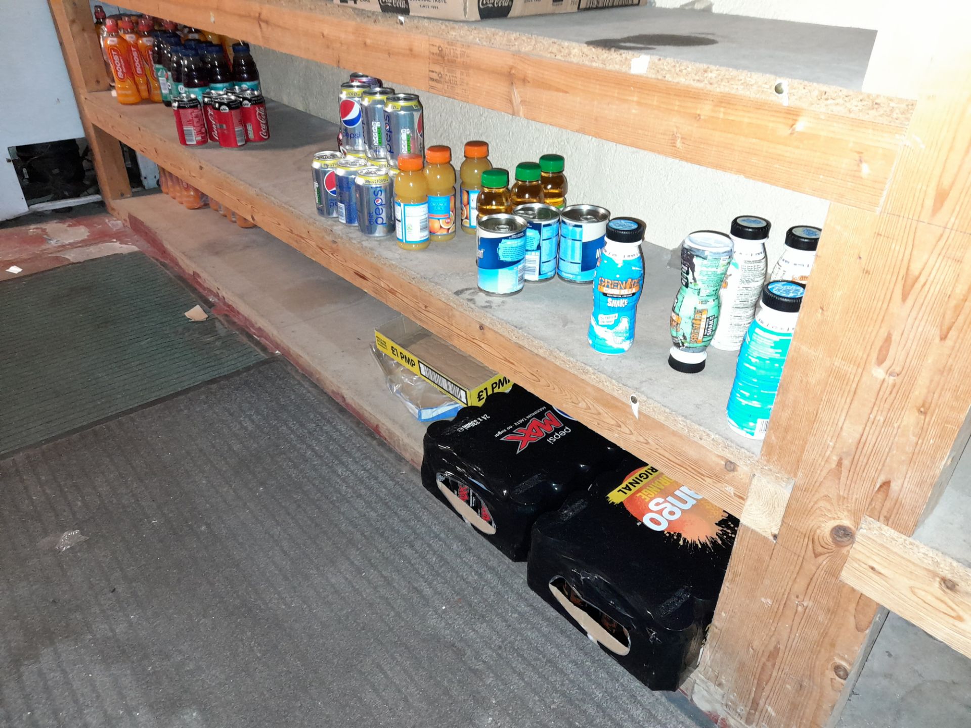 Large quantity of assorted stock to rear stores, to include various soft drinks, tinned food * - Image 6 of 16