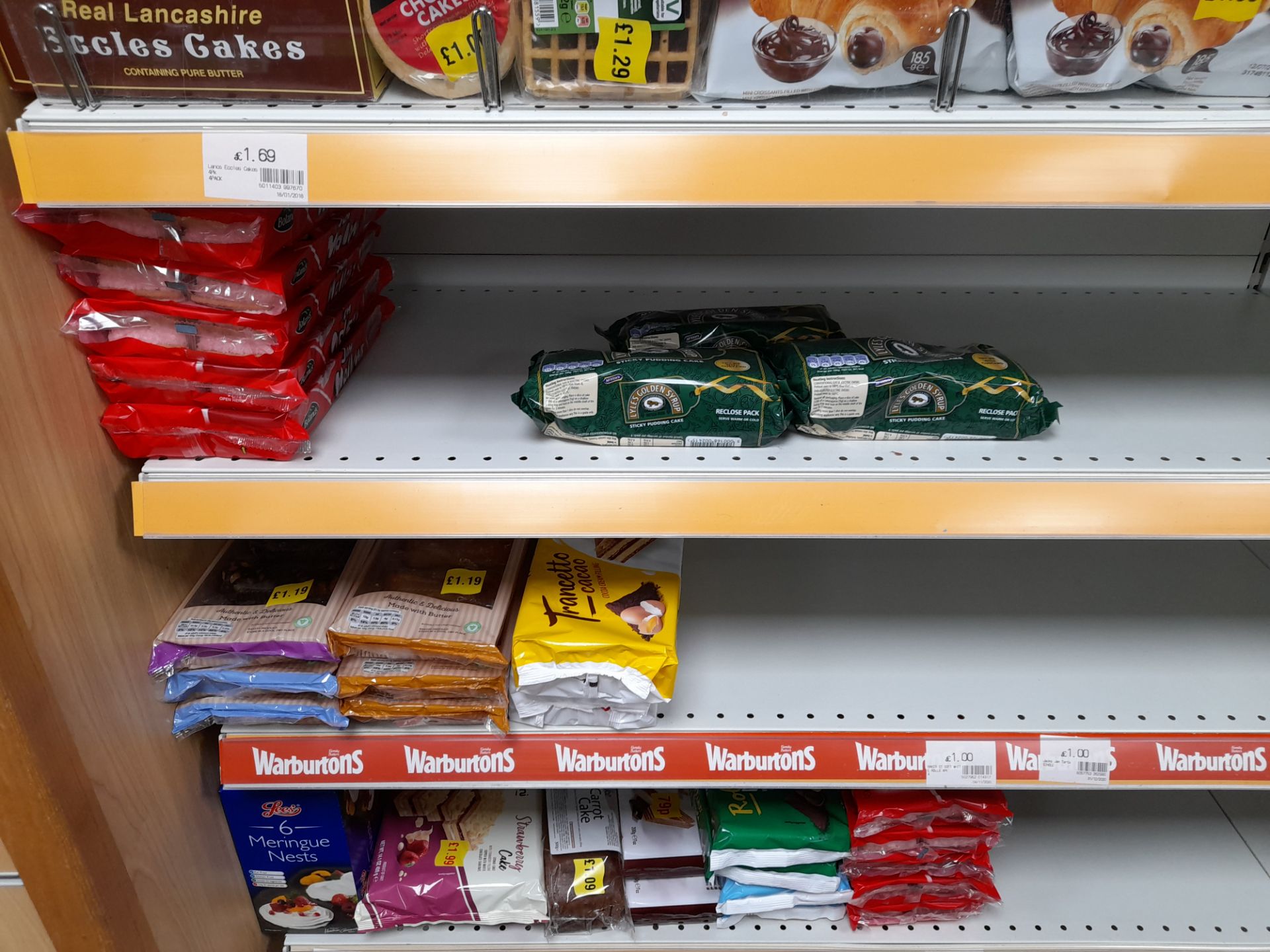 Contents to double sided shop display to include assortment of biscuits, tea bags, coffee, cakes, - Image 14 of 18
