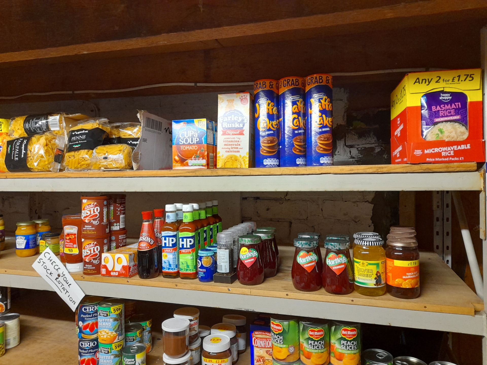 Large quantity of assorted stock to rear stores, to include various soft drinks, tinned food * - Image 14 of 16