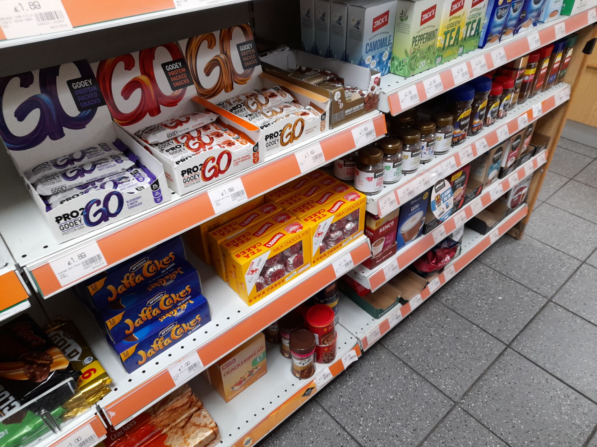 Contents to double sided shop display to include assortment of biscuits, tea bags, coffee, cakes, - Image 7 of 18