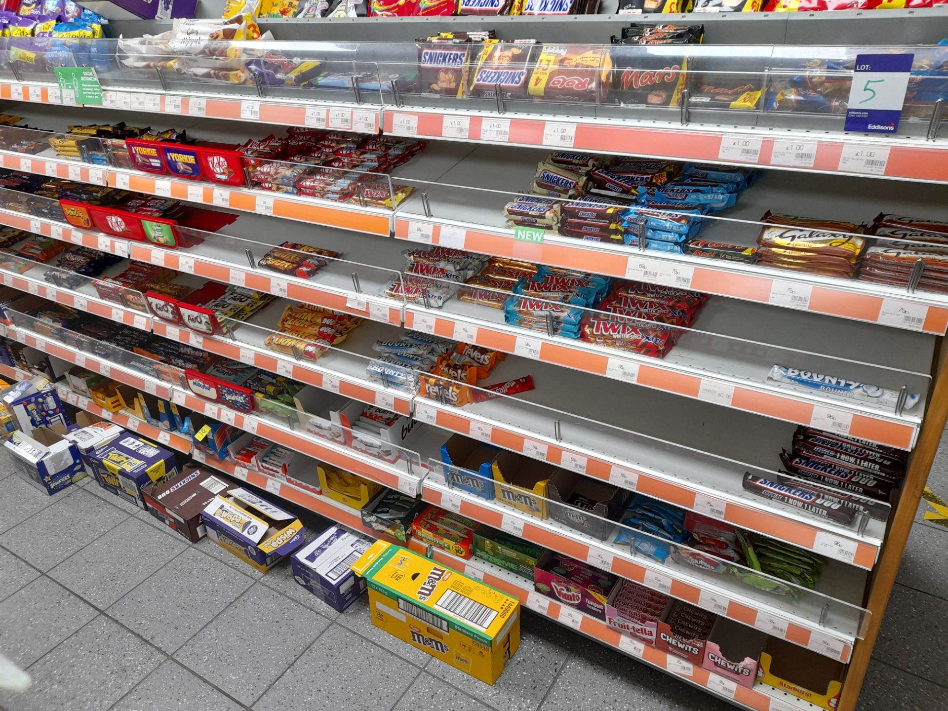 Contents to double sided shop display to include large quantity of assorted confectionary, crisps, - Image 3 of 20