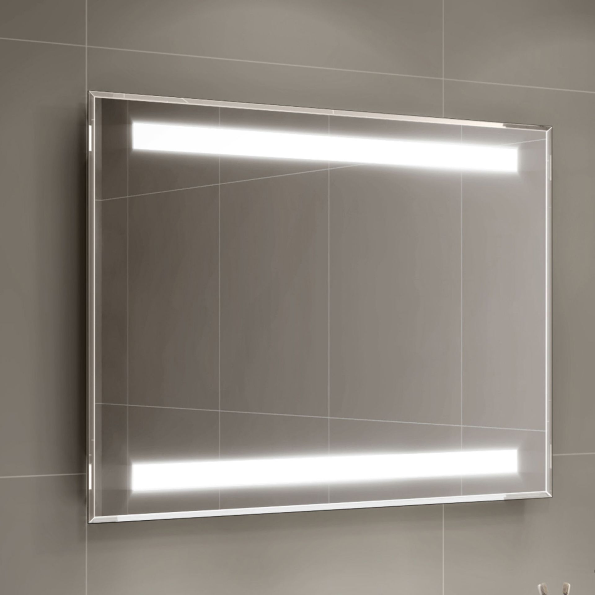 New 600 x 800mm - Omega Illuminated Led Mirror . RRP £499.99.Ml7003.Flattering Led Lights Provide