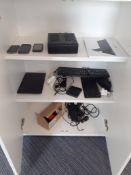 Contents of Two Cupboards to include Mobile Phones, Tablet Computers, etc.