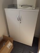 White Melamine Double Door Cupboard