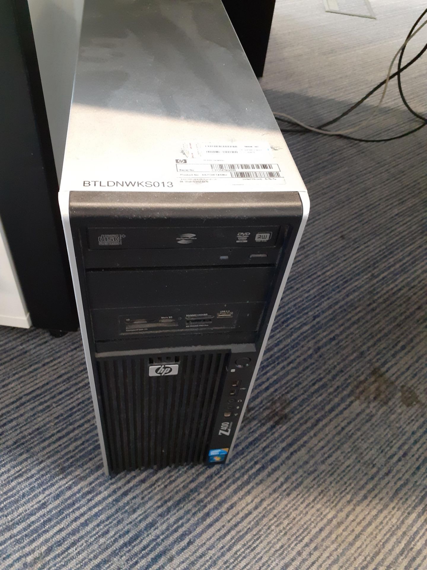 HPZ400 Xeon Workstation 16Gb RAM, SSD, Product ID KK718ET#ABV, Serial Number CZC0479QXW (