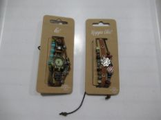 A box of Hippie Chic 'Bazaar' watch and 'Boho' bracelets