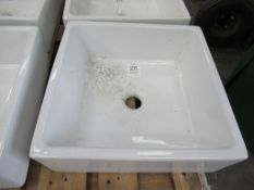 A square Porcelain Sink/Bowl