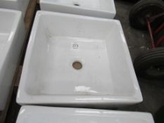 A square Porcelain Sink/Bowl