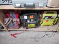 5 x various power boosters/road start units untested/possible spares/repairs